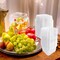 100Pcs 8oz Plastic Dessert Cups with Lids and Spoons,Disposable Parfait Cup Square Cake Containers for Party